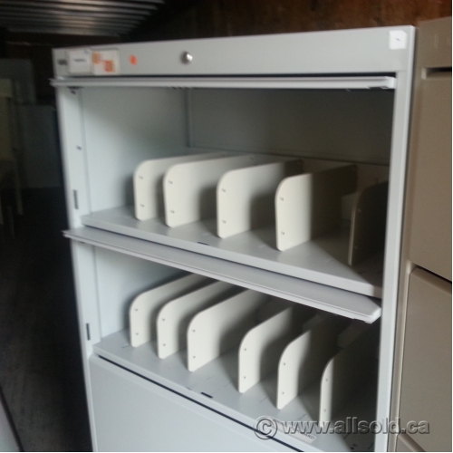 Datafile Grey 4 Drawer Lg Shelf Lateral Binder Tab File